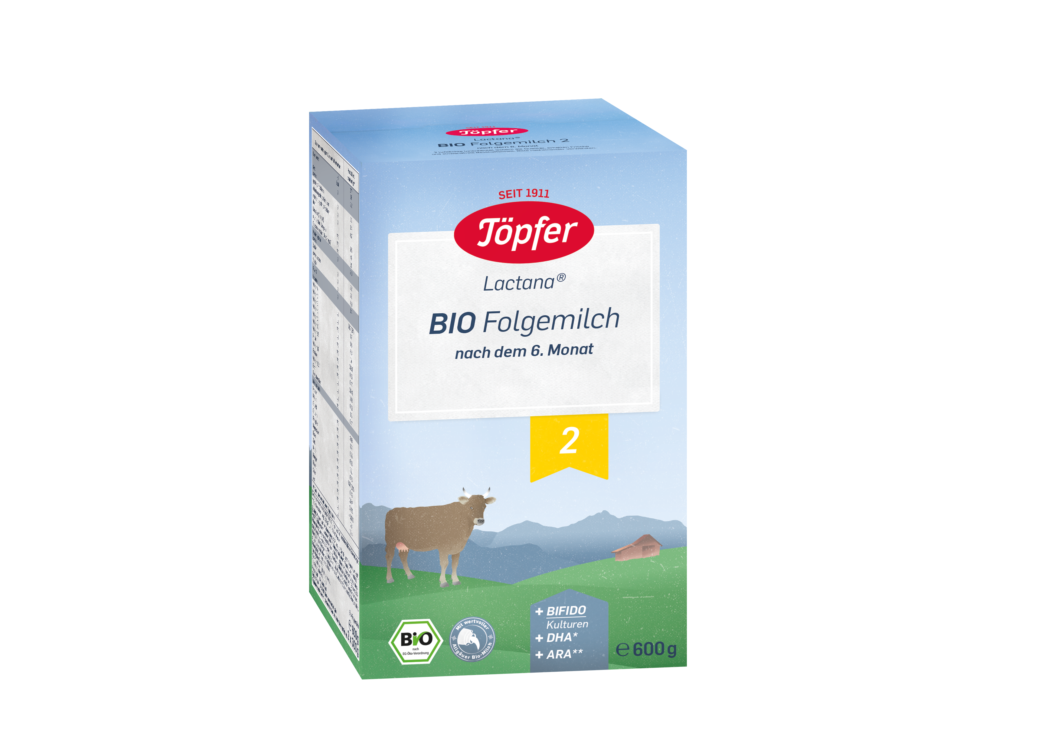 Lait de suite Hipp Bio 3 à partir du 10ème mois, 600g