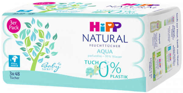 Produktbild von Hipp Natural Feuchttüchern "Aqua"