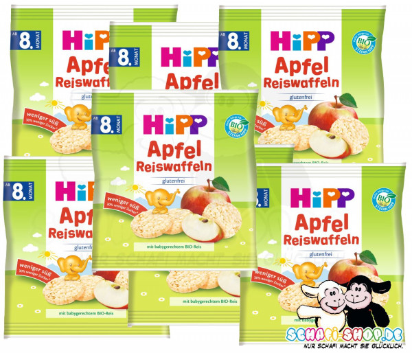 Produktbild von Hipp Apfelreiswaffeln (glutenfrei)