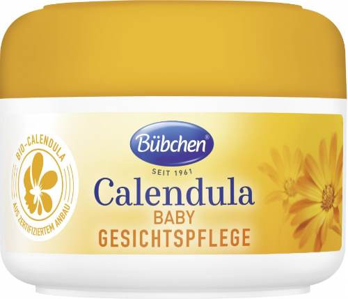 Bübchen Crème de soin visage au Calendula pour peau sèche de bébé, Sensitiv, 75ml
