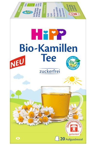 Produktbild von Hipp "Bio-Kamillen-Tee" (Zuckerfrei)