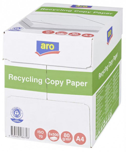 Metro Aro recycled copy paper, 5x500 sheets