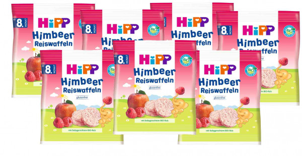 Produktbild von Hipp Himbeerreiswaffeln (glutenfrei)